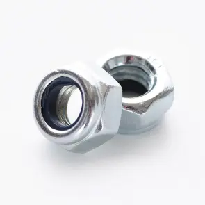 Контргайка М10 DIN 985 кл. пр. 6 цинк белый (пач 20шт) APRO №3