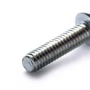 Гвинт метричний з циліндричною закругленою головкою М8*60 DIN 7985 кл. міц. 4,8 цинк білий (пач 20шт) APRO №4