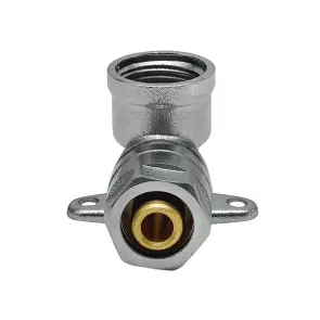 Коліно Raftec ВВ 16x1/2" UVL-1601 з вушками №3