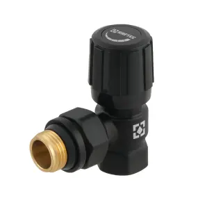 Комплект для подключения радиатора угловой Raftec BLACK 1/2" DKU11-B №2