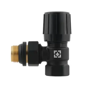 Комплект для подключения радиатора угловой Raftec BLACK 1/2" DKU11-B №4