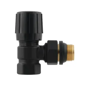 Комплект для подключения радиатора угловой Raftec BLACK 1/2" DKU11-B №5
