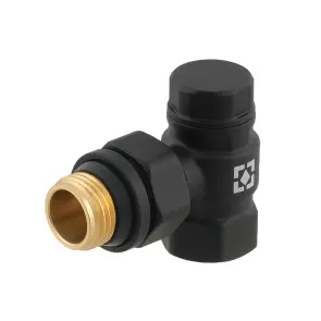 Комплект для подключения радиатора угловой Raftec BLACK 1/2" DKU11-B №8