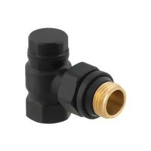 Комплект для подключения радиатора угловой Raftec BLACK 1/2" DKU11-B №9
