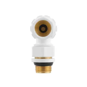 Комплект для підключення радіатора кутовий Raftec WHITE 1/2" DKU11-W №6