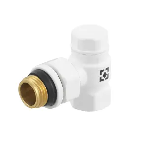 Комплект для підключення радіатора кутовий Raftec WHITE 1/2" DKU11-W №7