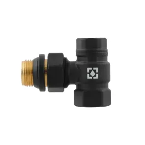 Комплект для подключения радиатора угловой Raftec BLACK 1/2" DKTU11-B №3