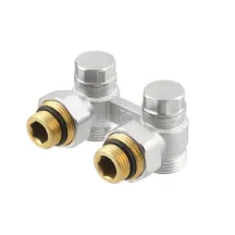 Узел Raftec нижнего подключения радиатора угловой 1/2"х3/4" HRKA11