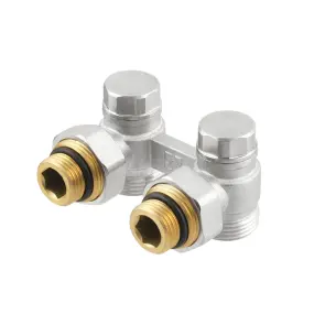 Узел Raftec нижнего подключения радиатора угловой 1/2"х3/4" HRKA11 №1