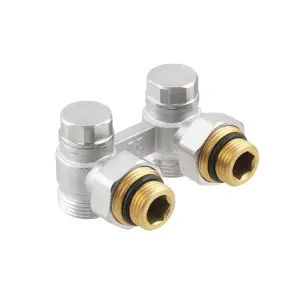 Узел Raftec нижнего подключения радиатора угловой 1/2"х3/4" HRKA11 №2