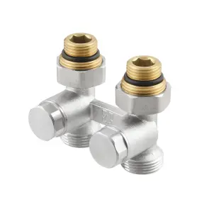 Узел Raftec нижнего подключения радиатора прямой 1/2"х3/4" HRKS11 №1