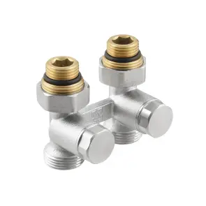 Узел Raftec нижнего подключения радиатора прямой 1/2"х3/4" HRKS11 №3