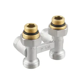 Узел Raftec нижнего подключения радиатора прямой 1/2"х3/4" HRKS11 №6