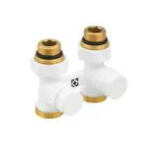 Узел нижнего подключения радиатора Raftec WHITE прямой 1/2"х3/4" DHRKS11-W
