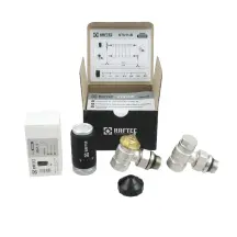 Термостатический комплект Raftec M30 угловой 1/2" KTU11-B черный