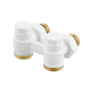 Термокомплект нижнього підключення кутовий з термоголовкою Raftec WHITE DAHU11-W №4