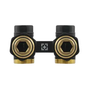 Термокомплект нижнього підключення кутовий з термоголовкою Raftec BLACK DAHU11-B №4