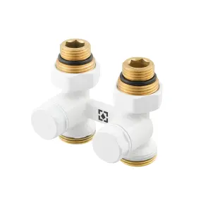 Термокомплект нижнего подключения прямой с термоголовкой Raftec WHITE DSHU11-W №2