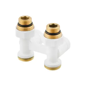 Термокомплект нижнего подключения прямой с термоголовкой Raftec WHITE DSHU11-W №3