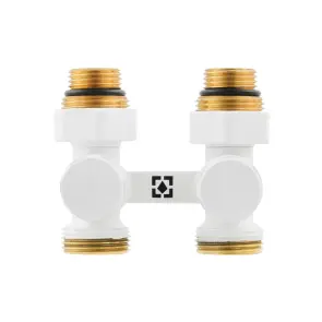 Термокомплект нижнего подключения прямой с термоголовкой Raftec WHITE DSHU11-W №4