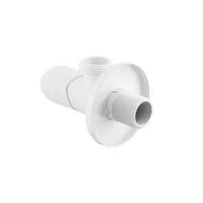 Кран приладовий кутовий Raftec Relo White 1/2"x3/4" №4