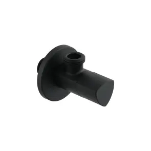 Кран приладовий кутовий Raftec Relo Black 1/2" VKB80101 №2
