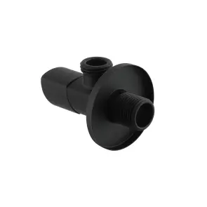 Кран приладовий кутовий Raftec Relo Black 1/2" VKB80101 №3