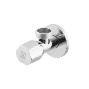 Кран приладовий кутовий Raftec Silver ABS handle mini 1/2"x3/4" VMI0102 №1