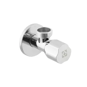 Кран приладовий кутовий Raftec Silver ABS handle mini 1/2"x3/4" VMI0102 №2
