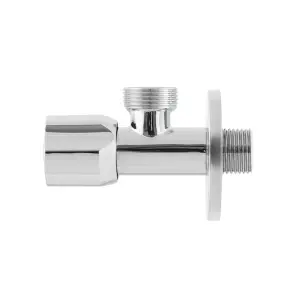 Кран приладовий кутовий Raftec Silver ABS handle mini 1/2"x3/4" VMI0102 №3