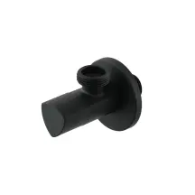 Кран приборный угловой Raftec Relo Black 1/2"x3/4" VKB80102