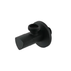 Кран приладовий кутовий Raftec Relo Black 1/2"x3/4" VKB80102 №1