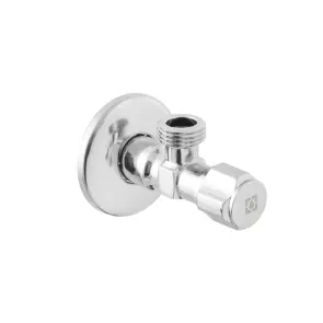 Кран приладовий кутовий Raftec Silver ABS four ribs handle 1/2" VFE0101 №2