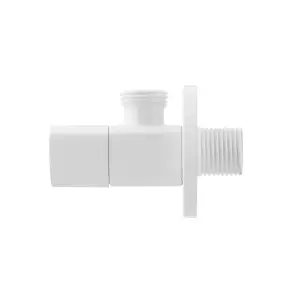 Кран приладовий кутовий Raftec Relo White 1/2" VKW80101 №3