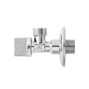 Кран приладовий кутовий Raftec Relo Silver 1/2" KH0101 №3