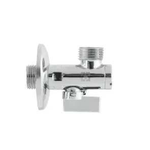 Кран приладовий кутовий з фільтром Raftec Silver 1/2" KFH0101 №3