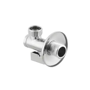 Кран приладовий кутовий з фільтром Raftec Silver 1/2" KFH0101 №4