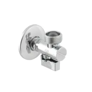 Кран приборный угловой с фильтром Raftec Silver 1/2"x3/4" KFH0102 №2