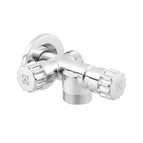 Кран приладовий вентильний Raftec Silver 1/2"х 1/2"х3/4" VBE010102 №1