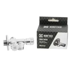 Кран приладовий вентильний Raftec Silver 1/2"х 1/2"х3/4" VBE010102 №4