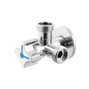 Кран приборный шаровой Raftec 1/2"x3/4"x3/4" VDRVC0101 №1