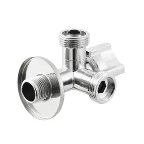 Кран приборный шаровой Raftec 1/2"x3/4"x3/4" VDRVC0101 №4