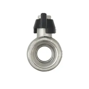 Кран прямий з накидною гайкою Raftec BLACK DN20 3/4" метелик PRB-2 №3