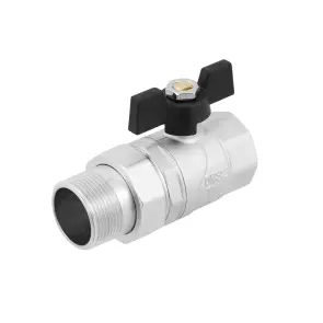 Кран кульовий з американкою Raftec BLACK PN20 ВЗ 1 1/4" DRBS4 №1