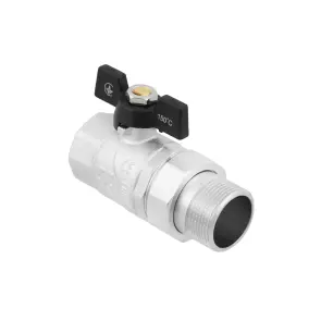 Кран кульовий з американкою Raftec BLACK PN20 ВЗ 1 1/4" DRBS4 №2