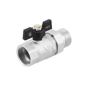Кран кульовий з американкою Raftec BLACK PN20 ВЗ 1 1/4" DRBS4 №3