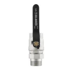Кран кульовий з американкою Raftec BLACK PN20 ВН 1 1/2" DRBS5 №5