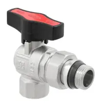 Кран кульовий з американкою кутовий Raftec GOLD PN50 ВН 3/4" GRDA02
