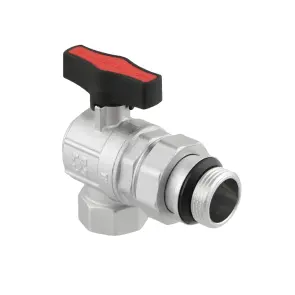 Кран кульовий з американкою кутовий Raftec GOLD PN50 ВН 1" GRDA03 №2