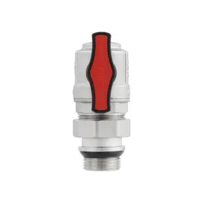 Кран кульовий з американкою кутовий Raftec GOLD PN50 ВН 1" GRDA03 №5